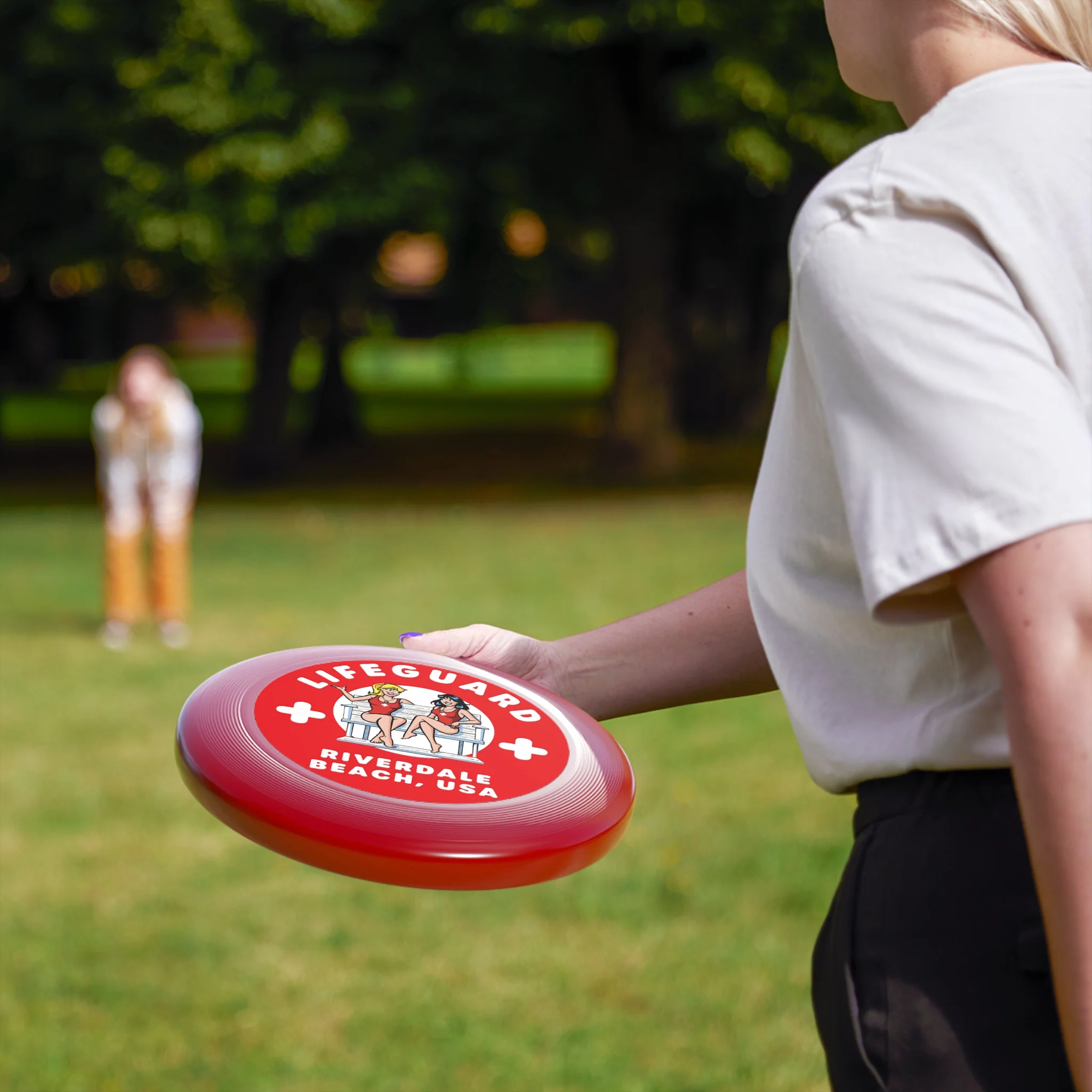 Riverdale Beach USA Lifeguard Frisbee featuring Betty and Veronica - Image 2