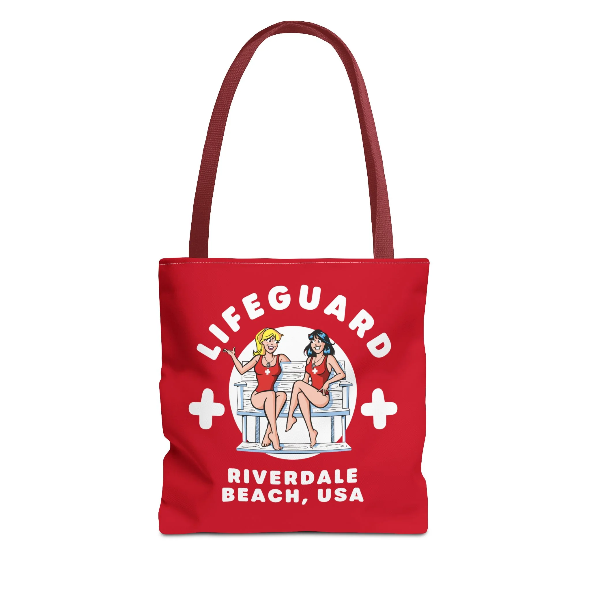 Riverdale Beach USA Lifeguard Tote Bag (Summer Beach Essential) Choose from 3 Sizes