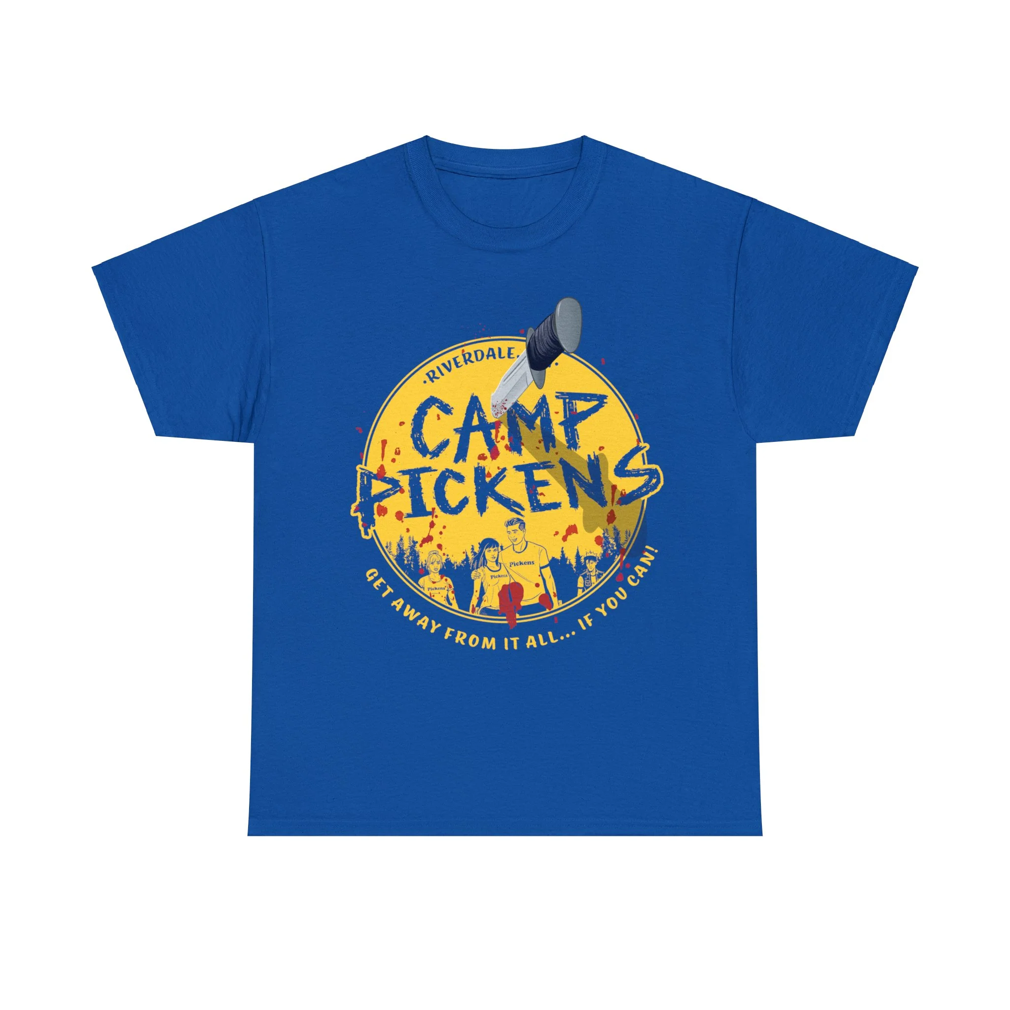 Riverdale Camp Pickens Graphic T-Shirt (Unisex Heavy Cotton Tee) featuring Archie, Betty, Veronica, and Jughead - Image 6
