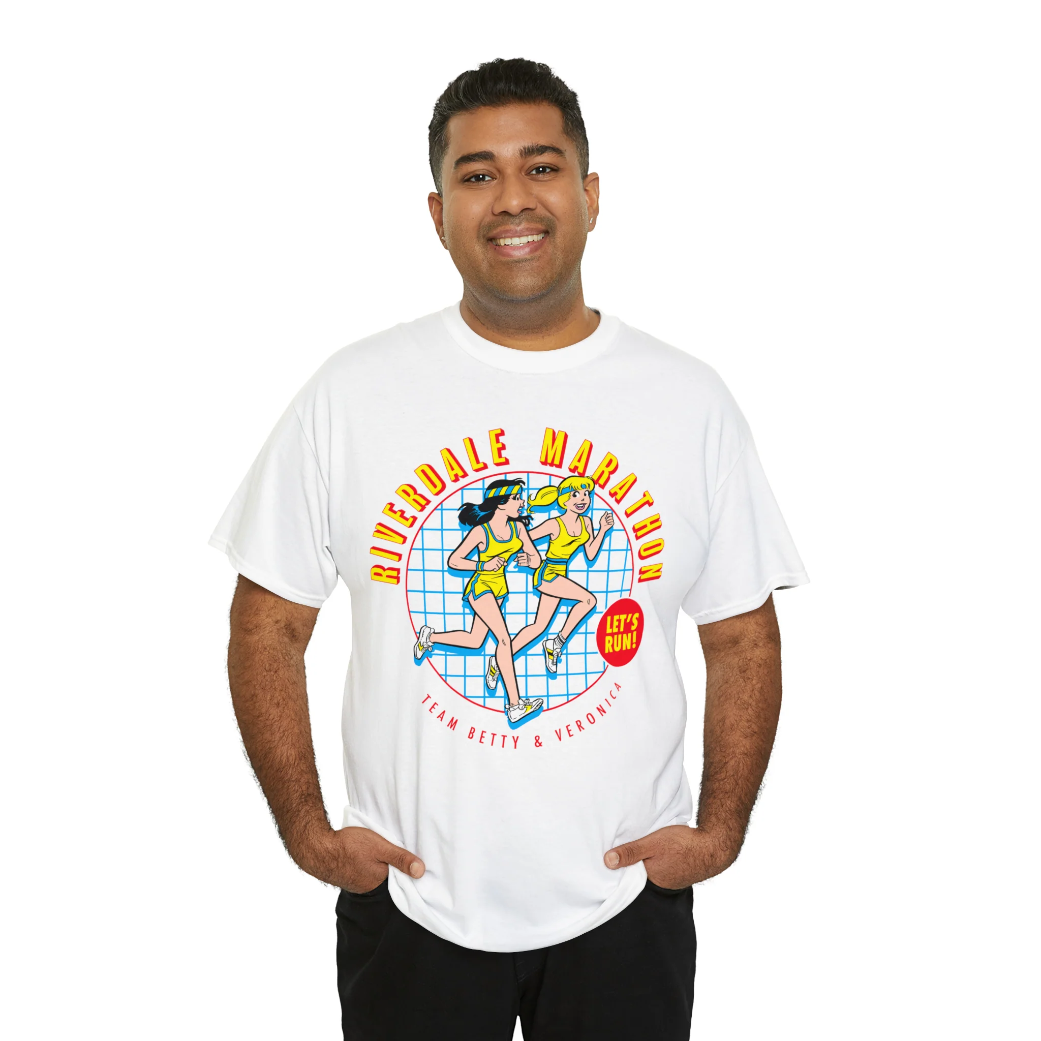 Riverdale Marathon "Let's Run" Graphic Tee (Unisex Heavy Cotton Tee) featuring Betty and Veronica - Image 20