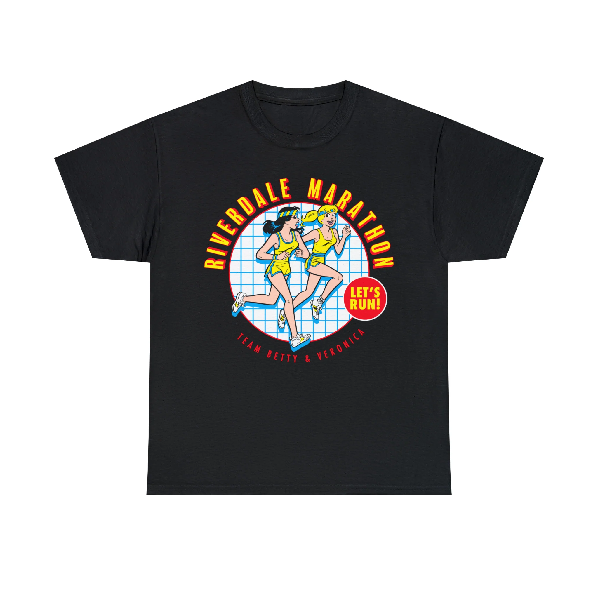 Riverdale Marathon "Let's Run" Graphic Tee (Unisex Heavy Cotton Tee) featuring Betty and Veronica - Image 25