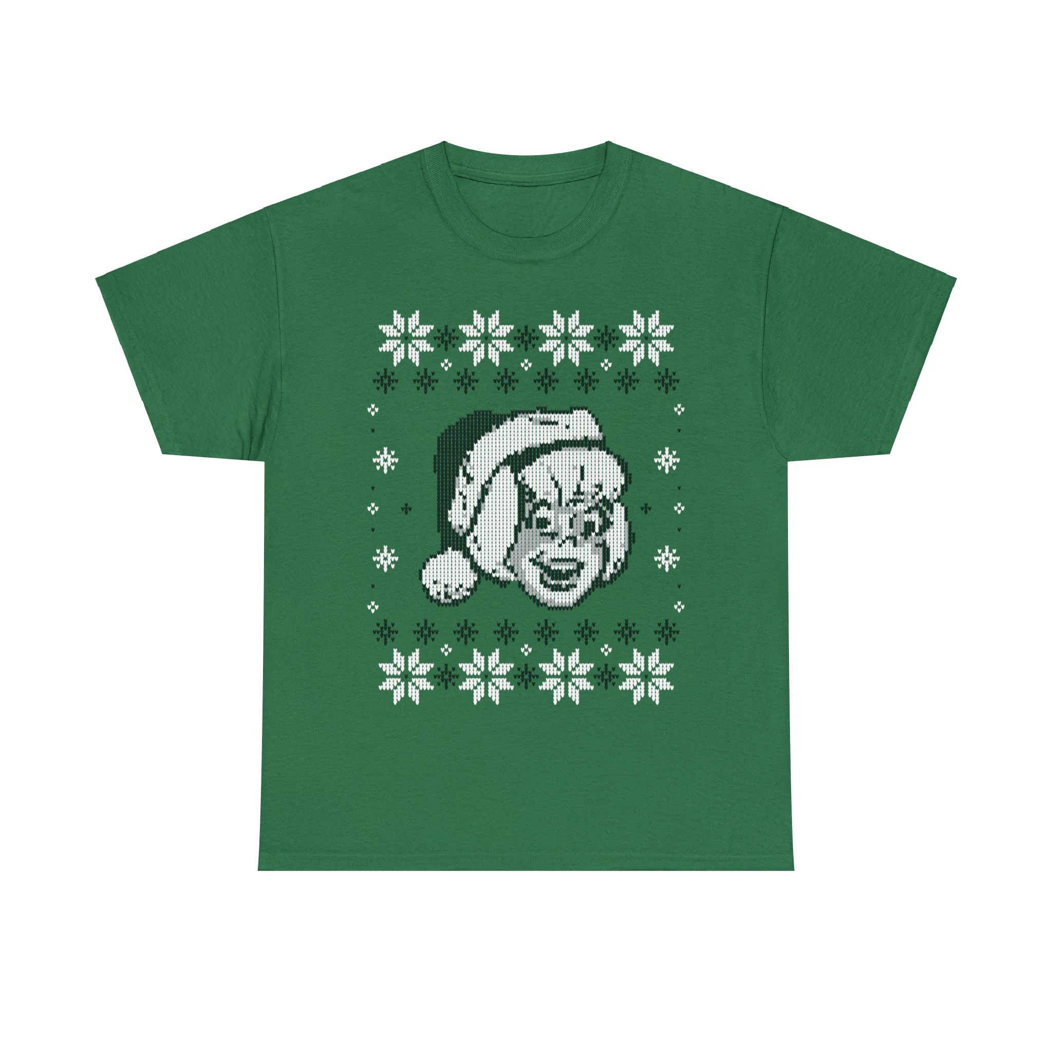 Sabrina the Teenage Witch Holiday Sweater Design Graphic Tee (Unisex Heavy Cotton Tee) - Image 4