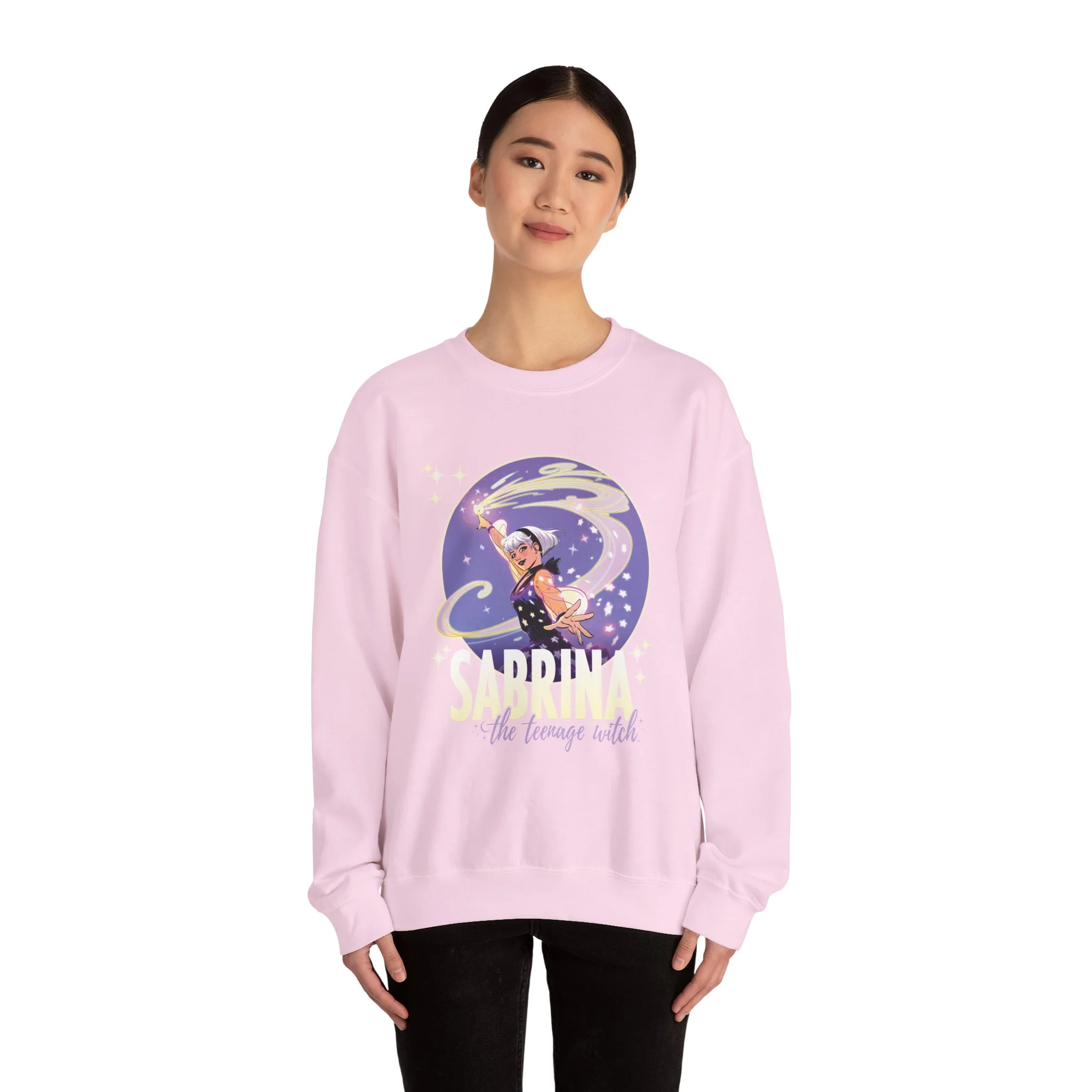 Sabrina the Teenage Witch Magical Energy Design Crewneck Sweatshirt (Unisex Heavy Blend) - Image 14