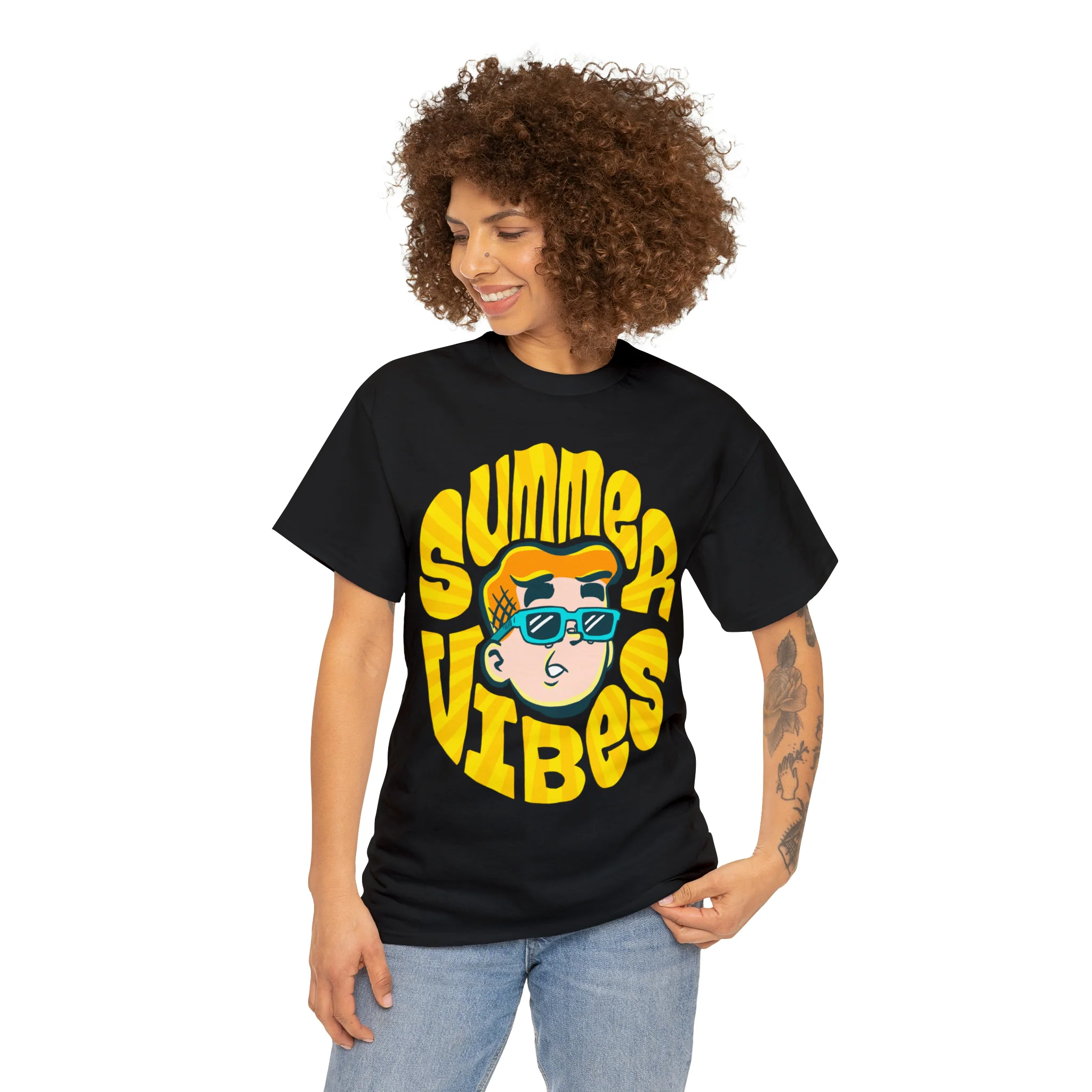 Summer Vibes Graphic Tee (Unisex Heavy Cotton Tee) featuring Archie - Image 23