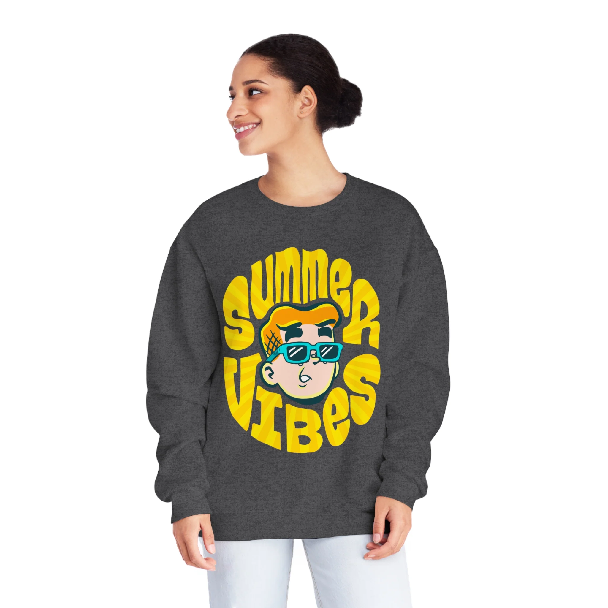 SUMMER VIBES SWEATSHIRT (Unisex NuBlend® Crewneck Sweatshirt) FEATURING ARCHIE ANDREWS - Image 25