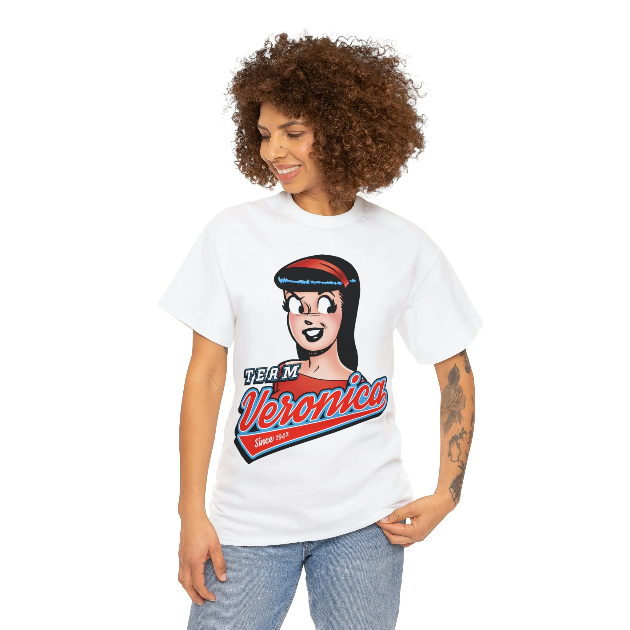 Team Veronica Graphic Tee (Unisex Heavy Cotton Tee) featuring Veronica Lodge - Image 14