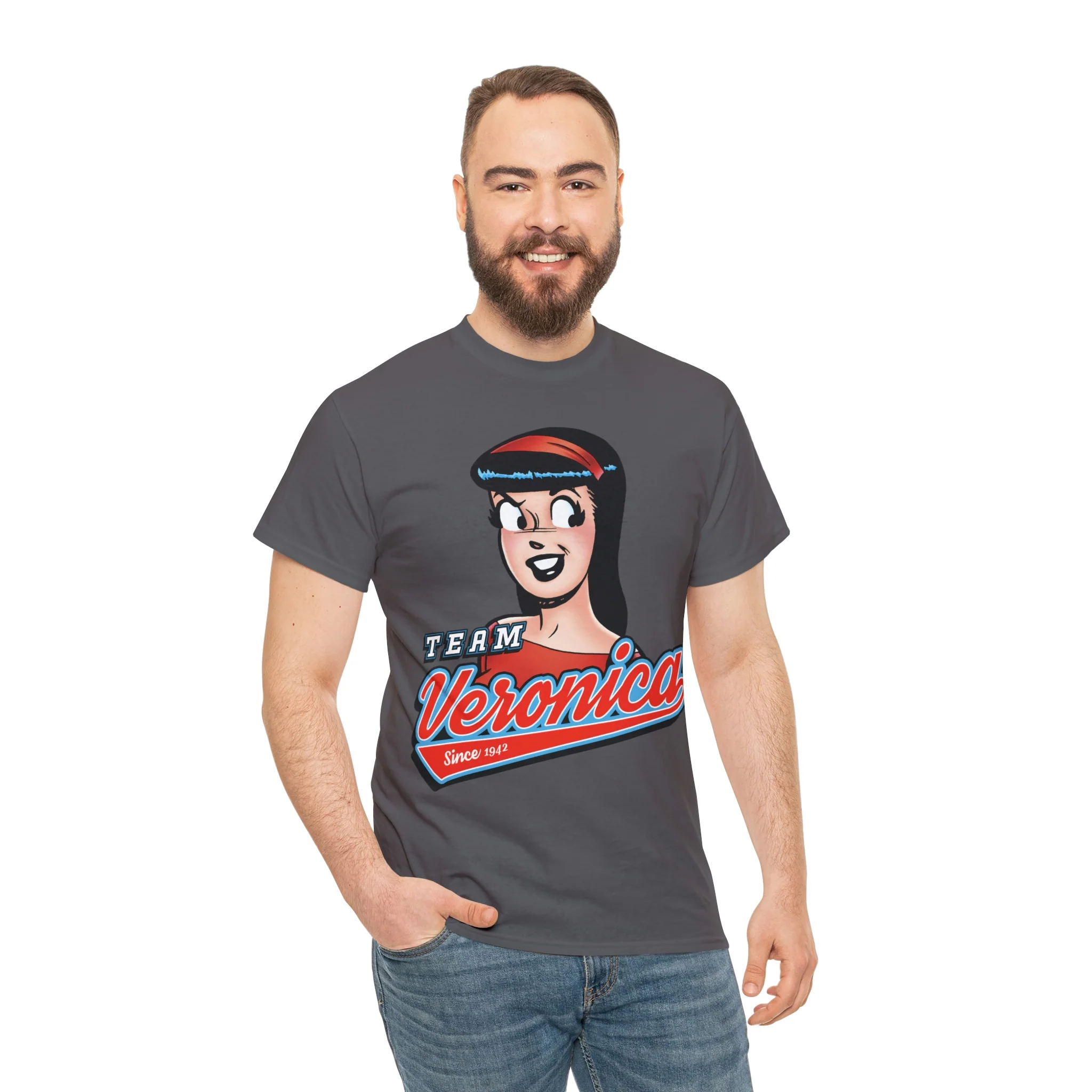 Team Veronica Graphic Tee (Unisex Heavy Cotton Tee) featuring Veronica Lodge - Image 71
