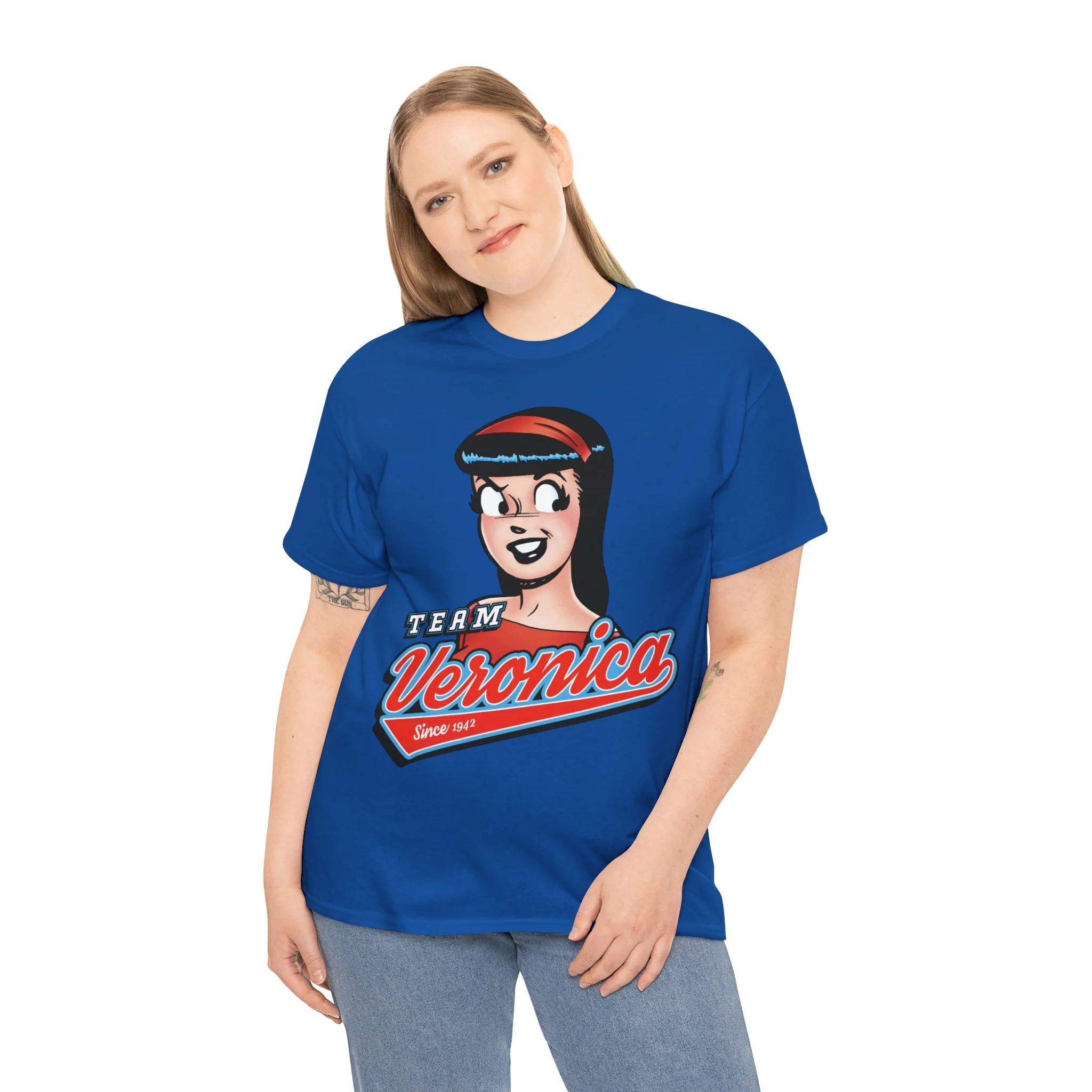 Team Veronica Graphic Tee (Unisex Heavy Cotton Tee) featuring Veronica Lodge - Image 81