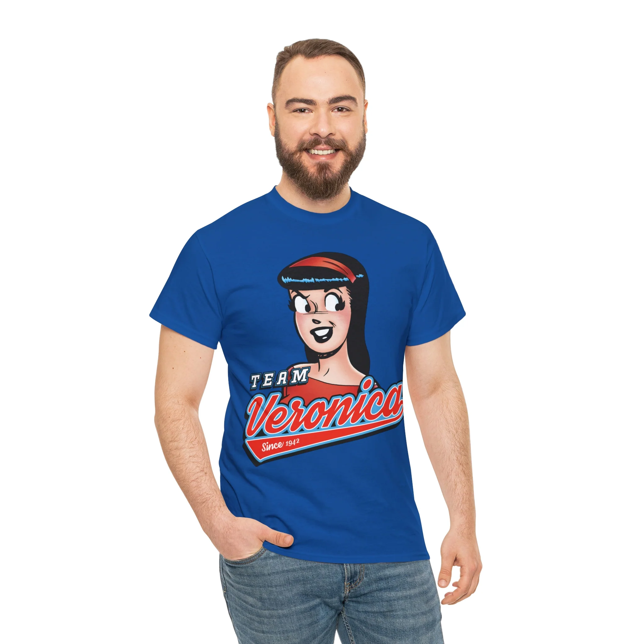 Team Veronica Graphic Tee (Unisex Heavy Cotton Tee) featuring Veronica Lodge - Image 82