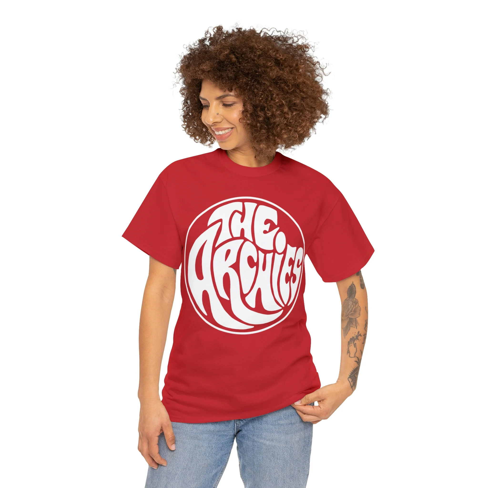The Archies Band Circle Design T-Shirt (Unisex Heavy Cotton Tee) - Image 111