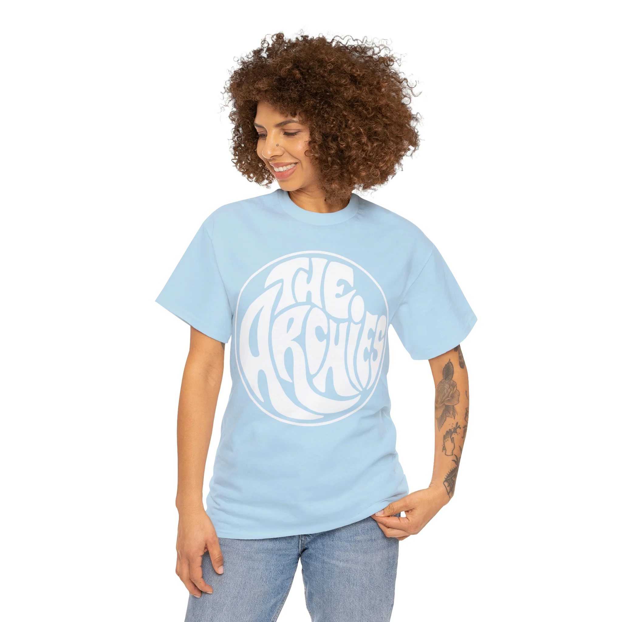 The Archies Band Circle Design T-Shirt (Unisex Heavy Cotton Tee) - Image 75