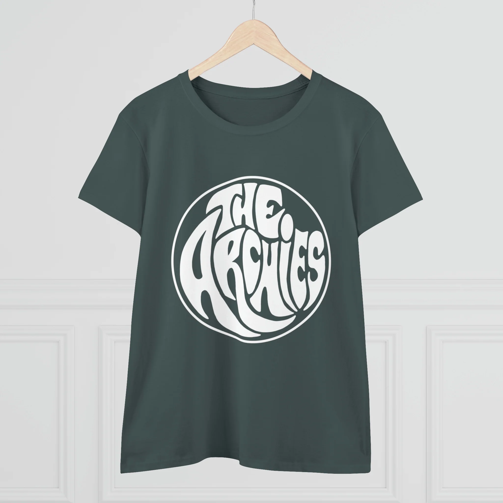 The Archies Band Circle Design T-Shirt (Women's Midweight Cotton Tee) - Image 28