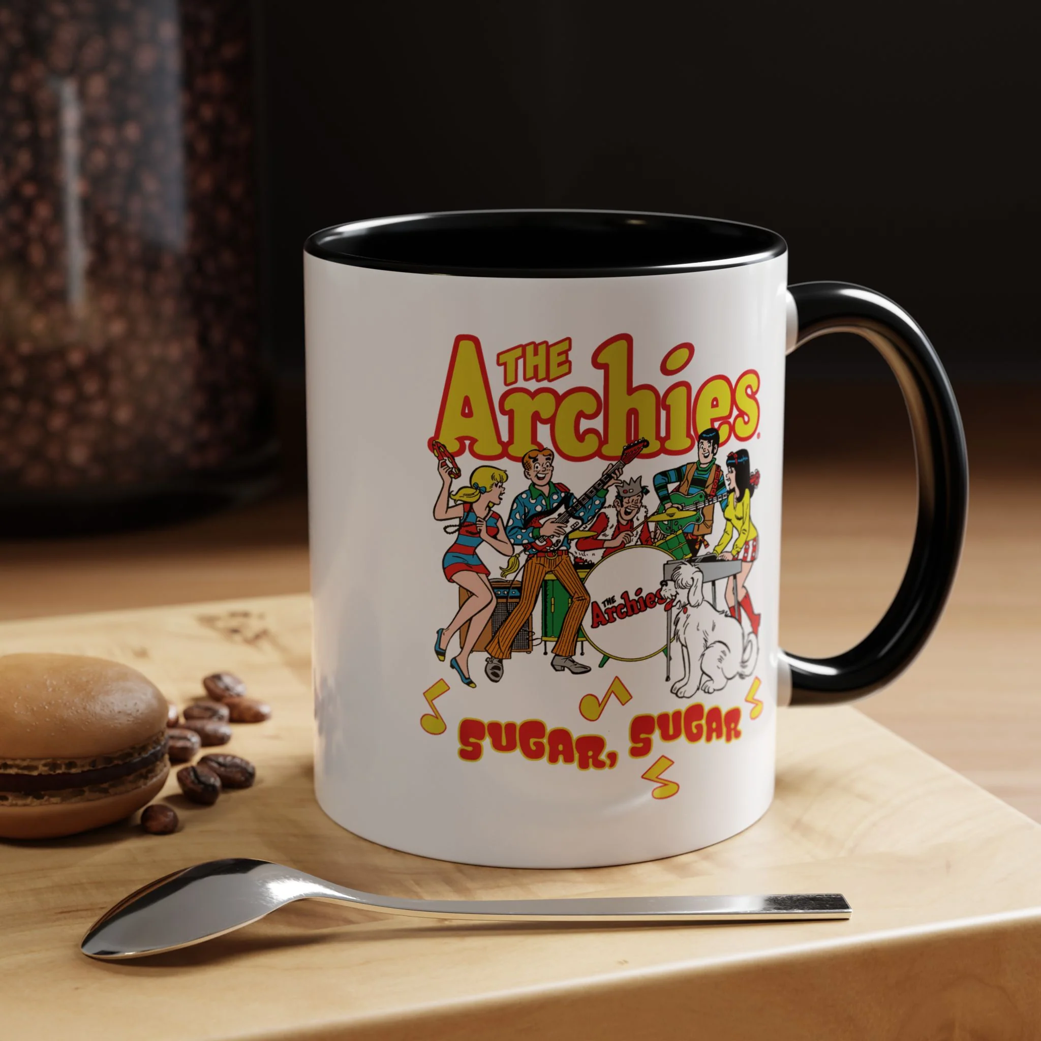 The Archies Sugar Sugar Accent Coffee Mug, 11oz featuring Archie, Betty, Veronica, Jughead, Reggie, and Hot Dog - Image 16