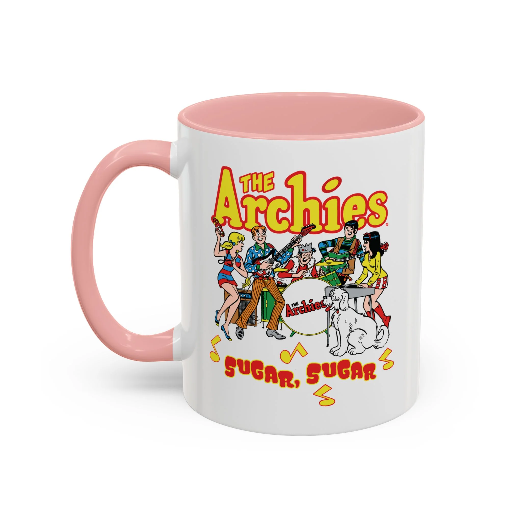 The Archies Sugar Sugar Accent Coffee Mug, 11oz featuring Archie, Betty, Veronica, Jughead, Reggie, and Hot Dog - Image 22
