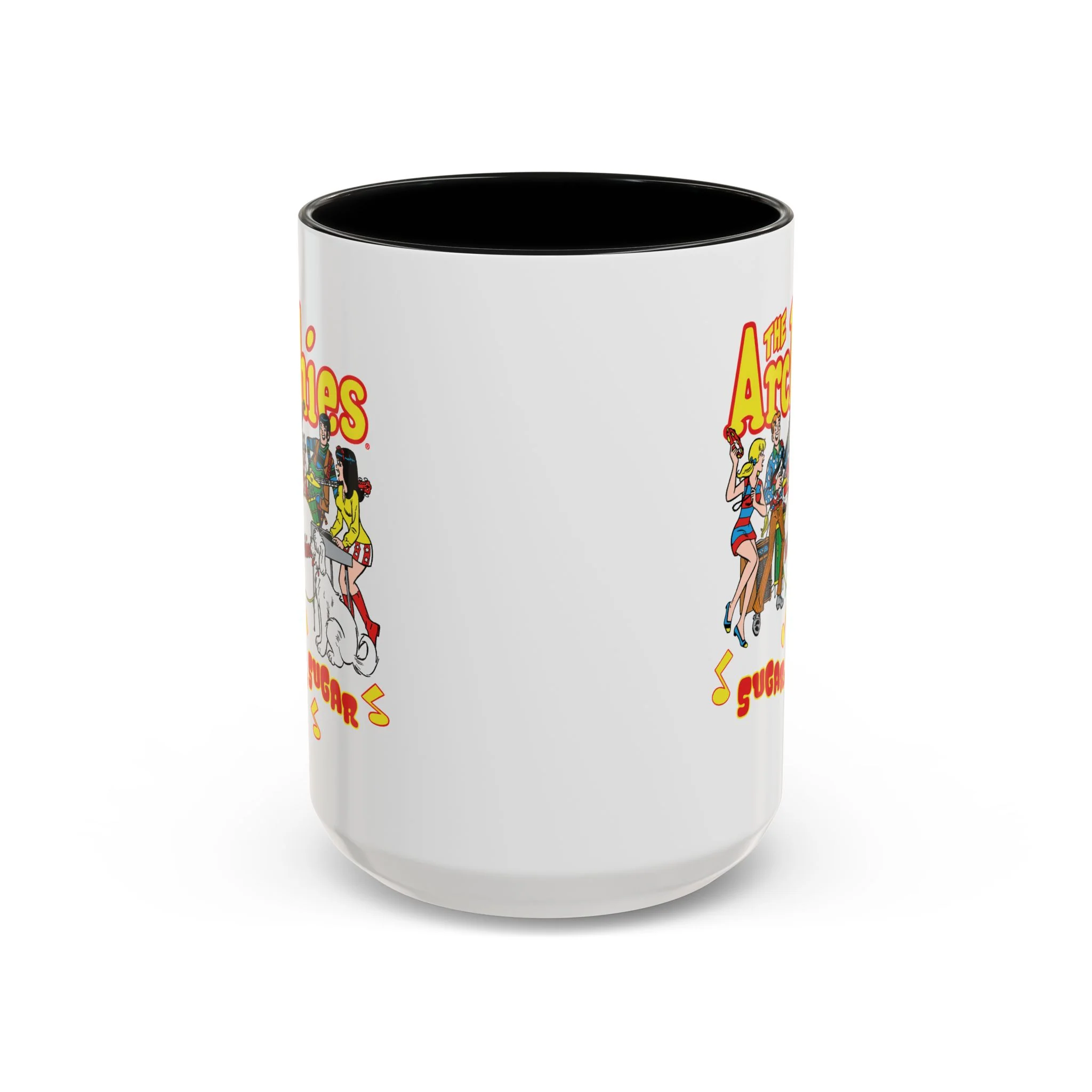 The Archies Sugar Sugar Accent Coffee Mug, 11oz featuring Archie, Betty, Veronica, Jughead, Reggie, and Hot Dog - Image 7