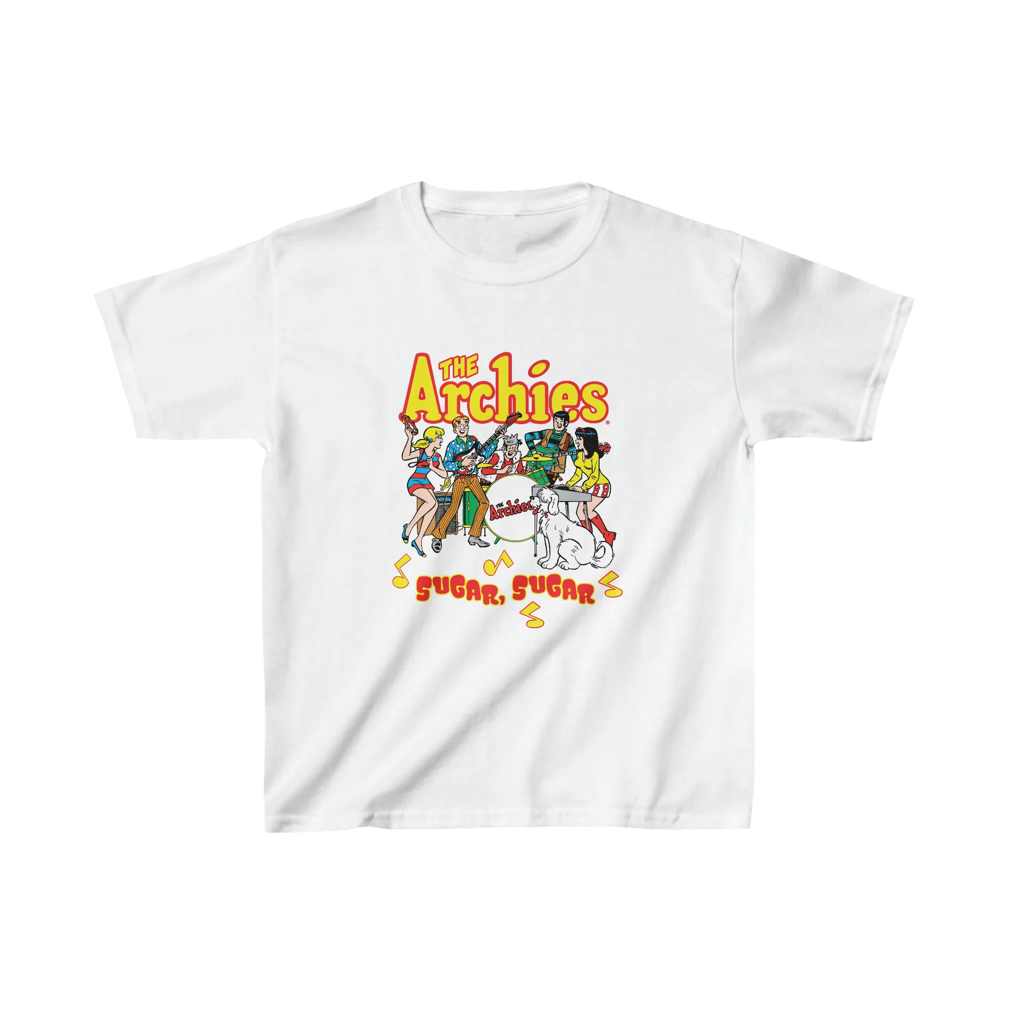 The Archies Sugar Sugar Graphic Tee (Kids Heavy Cotton™ Tee) featuring Archie, Betty, Veronica, Jughead, Reggie, and Hot Dog - Image 5