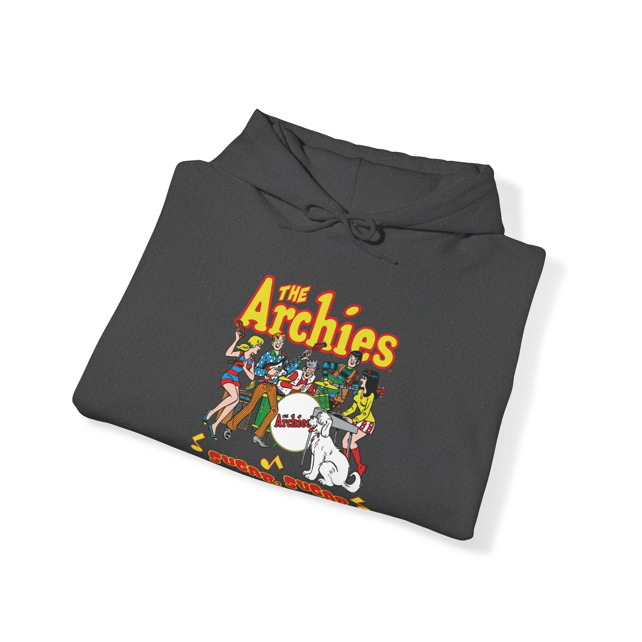 The Archies Sugar Sugar Unisex Heavy Blend™ Hooded Sweatshirt featuring Archie, Betty, Veronica, Jughead, Reggie, and Hot Dog - Image 16