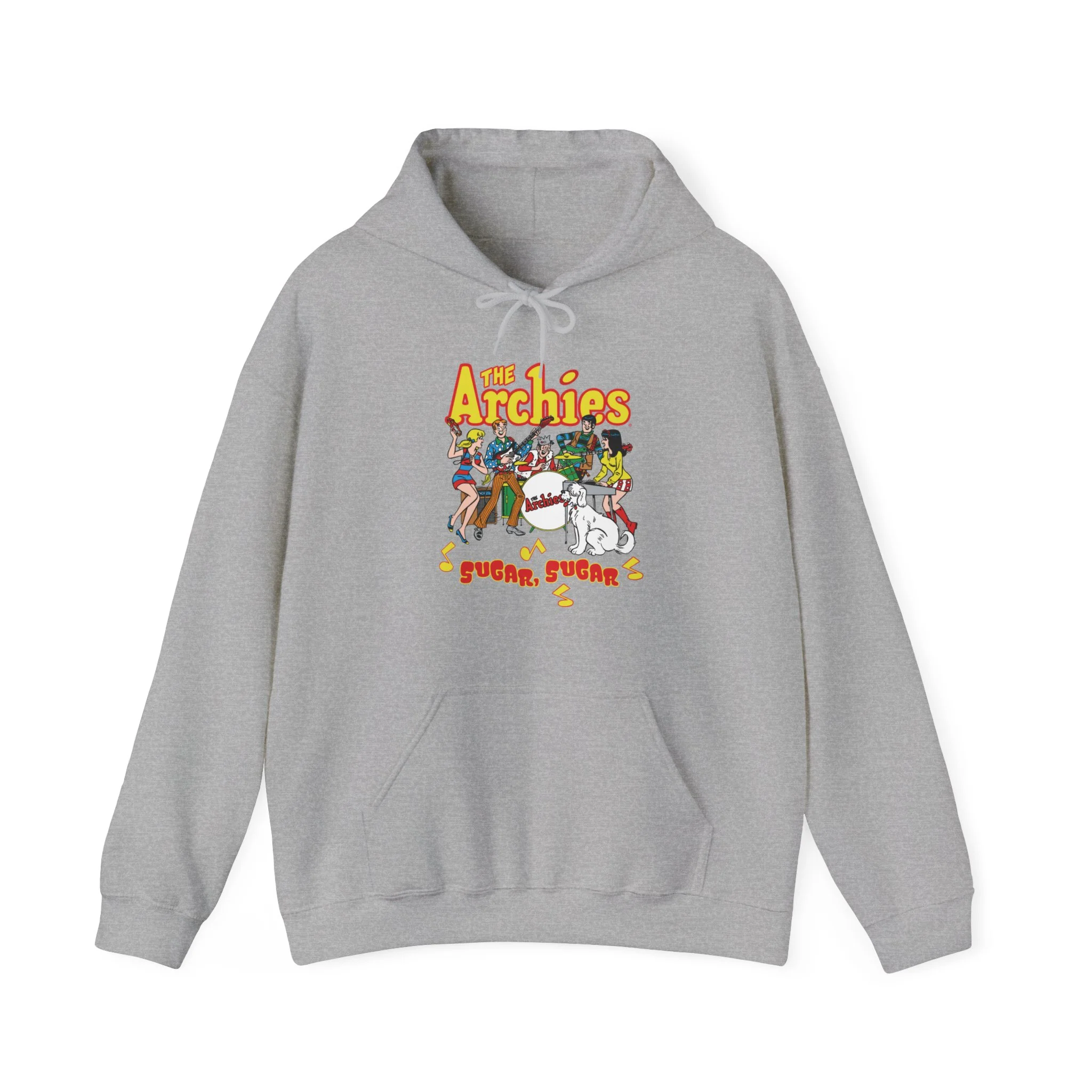 The Archies Sugar Sugar Unisex Heavy Blend™ Hooded Sweatshirt featuring Archie, Betty, Veronica, Jughead, Reggie, and Hot Dog - Image 23