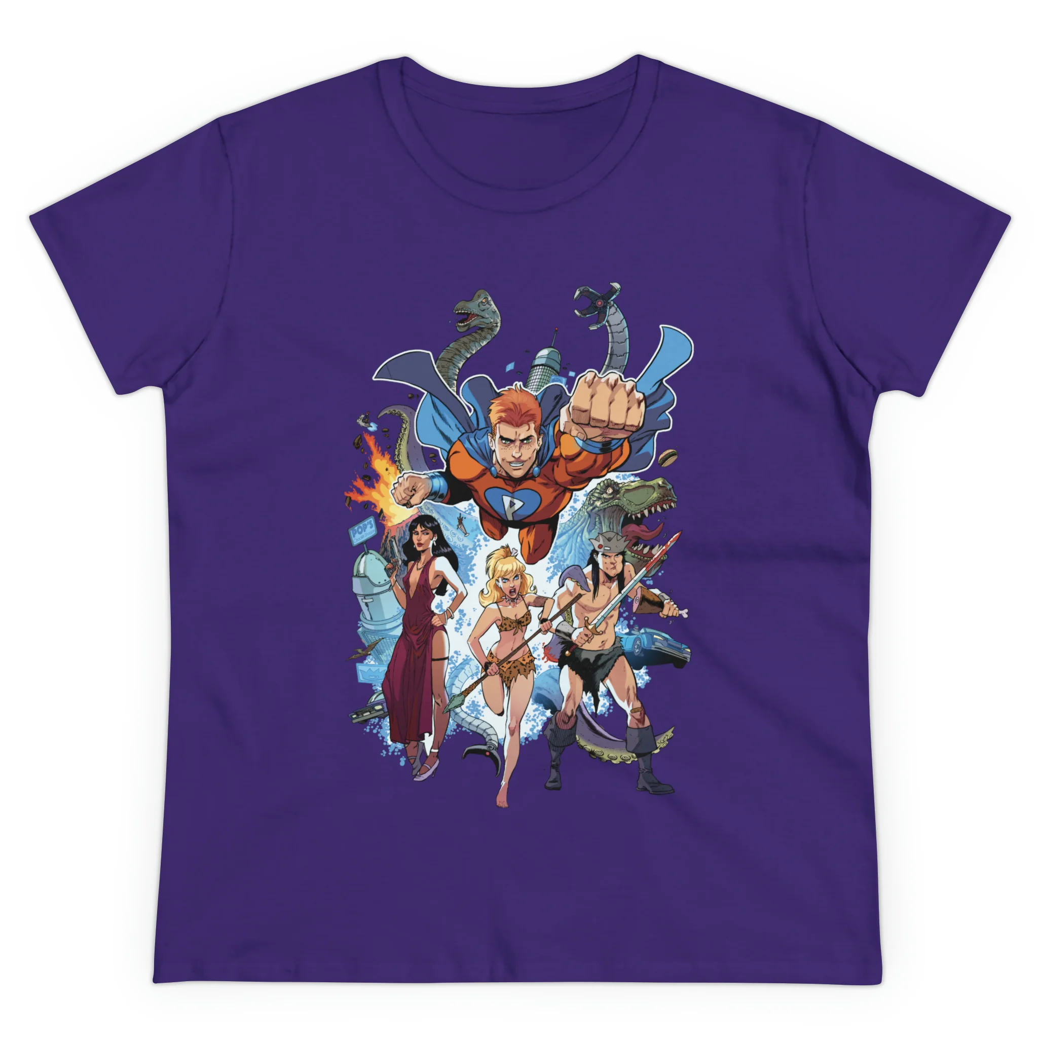 The Best Archie Comic Ever Graphic Tee (Women's Midweight Cotton Tee) featuring Archie, Betty, Veronica and Jughead - Image 6
